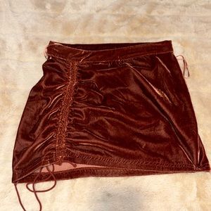 Medium Orange velvet Free People Skirt